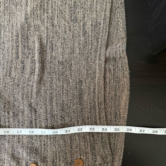 Perch By Blu Pepper Sweater Top Womens 2XL Brown Knit Elbow Patches Pullover - Picture 14 of 14